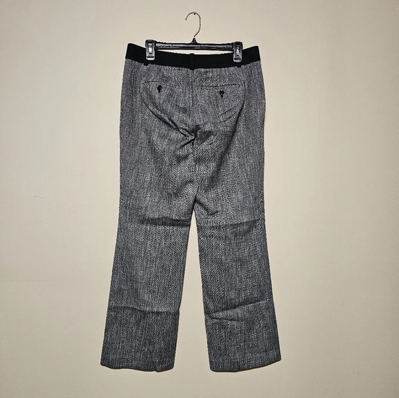 Ann Taylor Loft Julie Dress Pants Women's Size 8 Gray Black Wide Leg Mid Rise - Picture 4 of 6